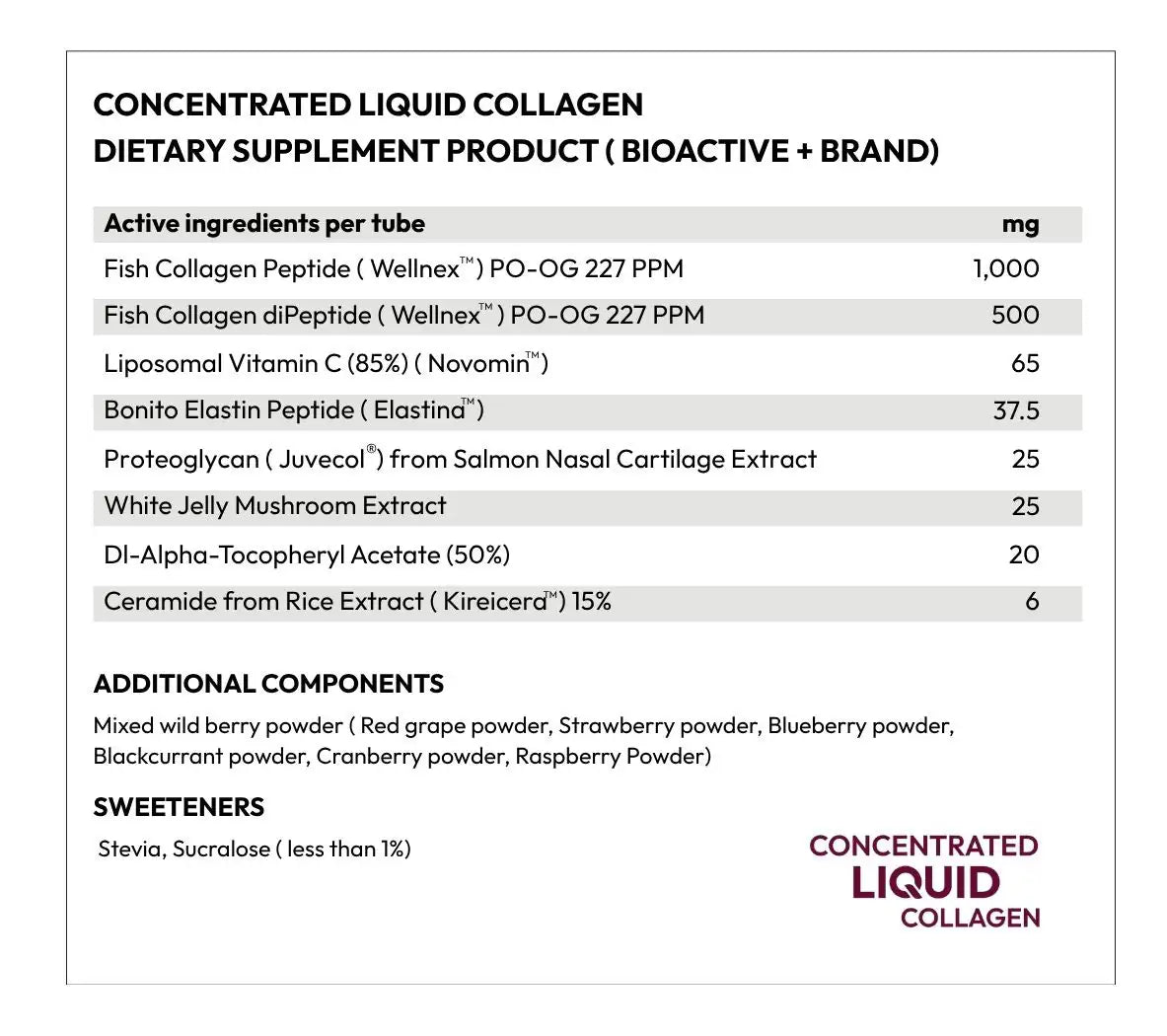 Concentrated Liquid Collagen