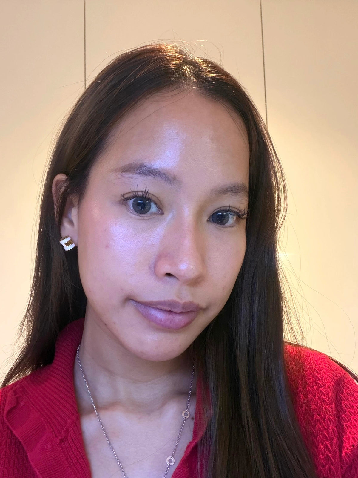 Skin before starting the protocol